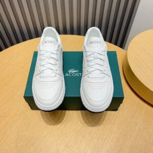 lacoste white leather sneakers