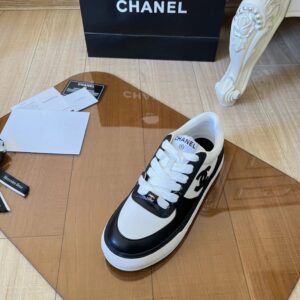 chanel black white sneakers