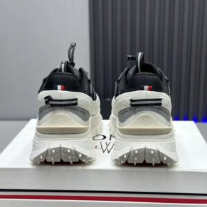 moncler trailgrip gtx black sneakers white stripes