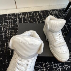 ysl white sl80 high top sneakers