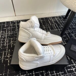ysl white sl80 high top sneakers