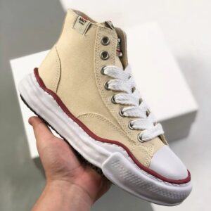 maison mihara yasuhiro mmy original sole high sneaker black beige