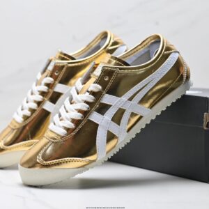 onitsuka tiger nippon made mexico 66 deluxe sneakers gold white