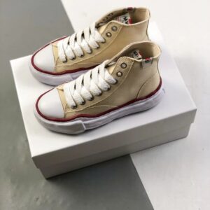 maison mihara yasuhiro mmy original sole high sneaker black beige