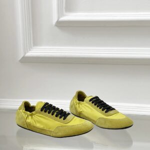 prada collapse re nylon sneakers yellow