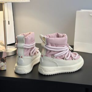 moncler mid boots pink