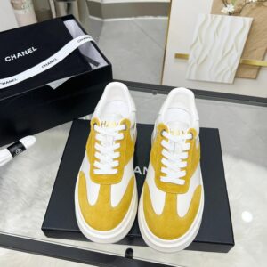 chanel 25c spring sneakers yellow
