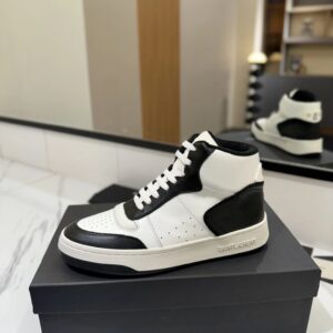 saint laurent sl61 sneakers black white