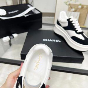 chanel 25c sneakers black