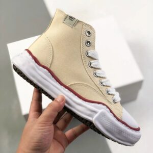 maison mihara yasuhiro mmy original sole high sneaker black beige