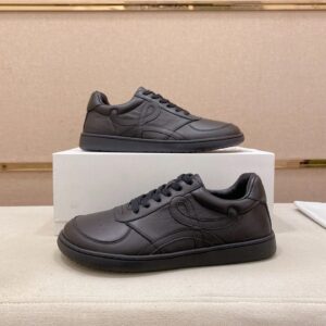 loewe leather sneakers black