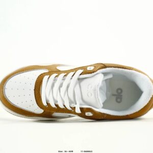 alo yoga runner sneakers brown white