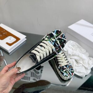 maison margiela mm6 tabi graffiti black sneakers