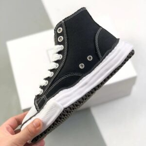 maison mihara yasuhiro mmy original sole high sneaker black beige