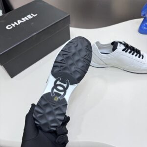chanel panda platform sneakers white