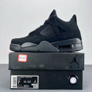 nike air jordan 4 retro sneakers black cat