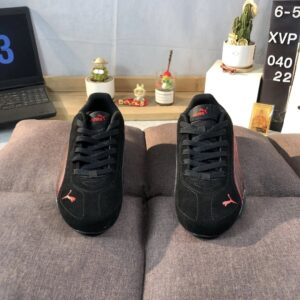 puma racing sneakers black red