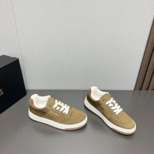 ysl sl61 canvas sneakers brown
