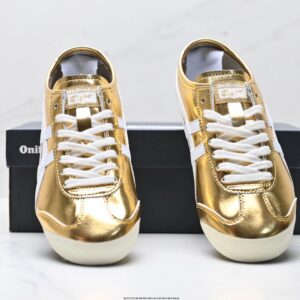 onitsuka tiger nippon made mexico 66 deluxe sneakers gold white