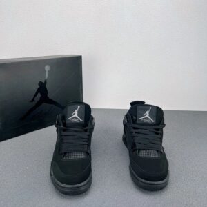 nike air jordan 4 retro sneakers black cat