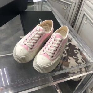 chanel vintage sneakers pink