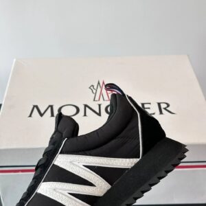 moncler pacey sneakers black white