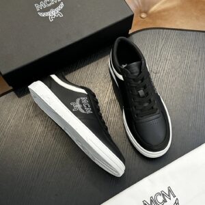 mcm skystream cubic monogram jacquard sneaker black