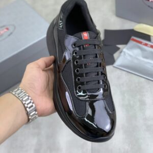 prada casual sneakers black