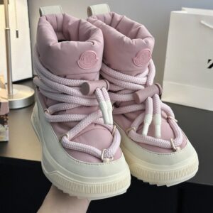 moncler mid boots pink