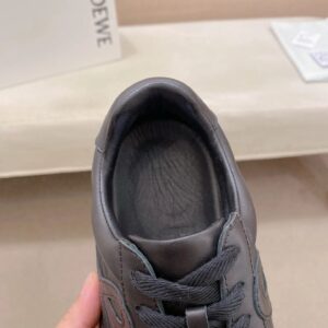loewe leather sneakers black
