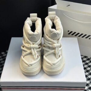 moncler mid boots white