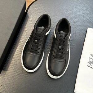 mcm skystream cubic monogram jacquard sneaker black
