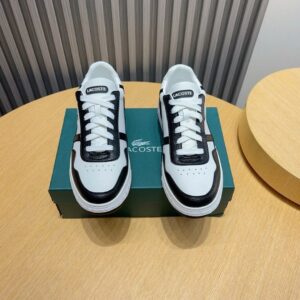 lacoste classic sneakers black white