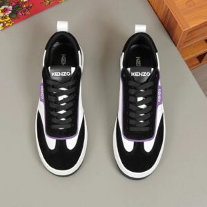 kenzo classic sneakers white black
