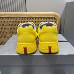 prada americas cup lemon yellow sneakers