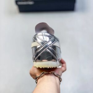 onitsuka tiger mexico 66 slip on sneakers silver grey