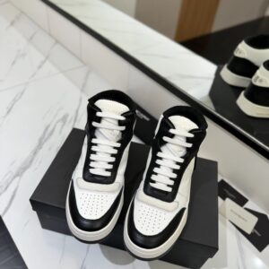 saint laurent sl61 sneakers black white