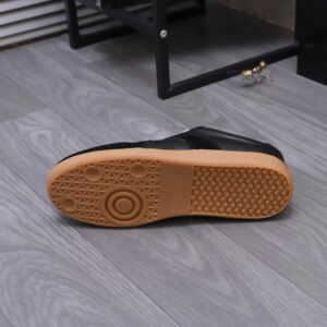 maison margiela leather sneakers black