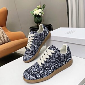 maison margiela mm6 paisley trainers blue