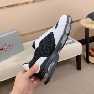 prada luxury sneakers white black