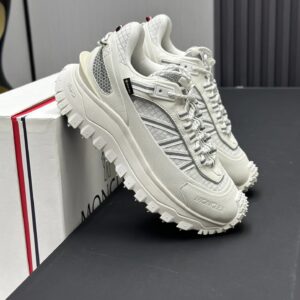 moncler trailgrip gtx white sneakers grey stripes