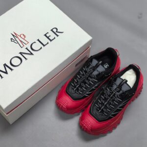 moncler trailgrip gtx rubber sneakers black red