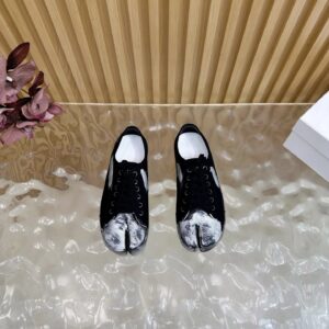 maison margiela mm6 tabi graffiti sneakers black