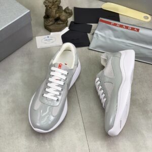 prada casual sneakers grey