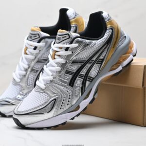 asics gel kayano 14 sneakers silver gold