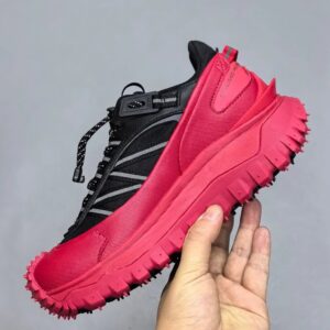 moncler trailgrip gtx rubber sneakers black red