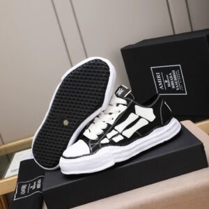 maison mihara yasuhiro mmy black sneakers white bone