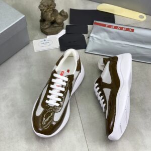 prada casual sneakers brown