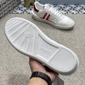 lanvin bumper sneakers white red