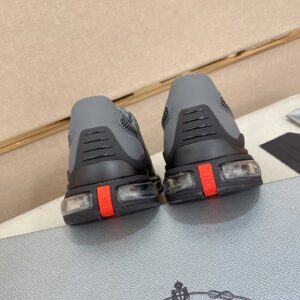 prada luxury sneakers mesh gray